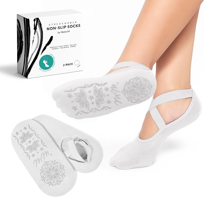 Maria-M 2 Pairs Yoga Socks - Image 2